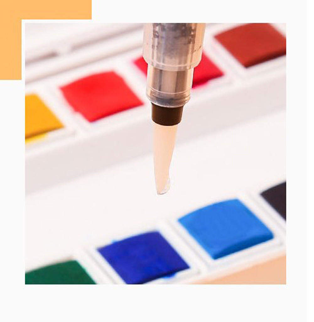 

Refillable Water Brush Ink Pen for Painting Watercolor Drawing Pen Pencil синий