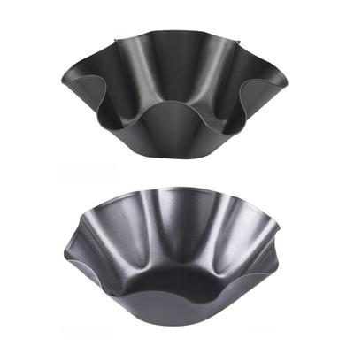 Carbon Steel Tortillas Bowl Maker Delicate Flower Shape Carbon Steel Tortillas Bowl Molds Baking Tray for Oven Use