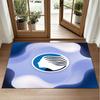 Atalanta FC Design Crystal Velvet Rug Soft Decorative Mat for Bedroom Entrance