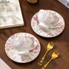 Blumenkeramik-Nachmittagstee-Tasse Kaffeetassen Teekanne Teekessel Blumen-Teetasse Wasserbecher Frühstückstassen Milchbecher Saftbecher
