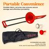 pInstruments pBONE Tenor Trombone in Lightweight and Durable ABS with Antibacterial Red Mouthpiece and Carrying Bb, Bio-Coated Coating, PBONE1R,