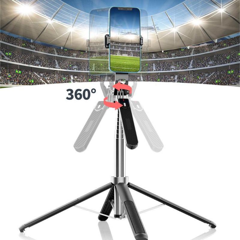 Gimbal Stabilizer Foldable Monopod Smartphones Balance Steady Shooting Device P185 Wireless Selfie Stick Tripod Stand