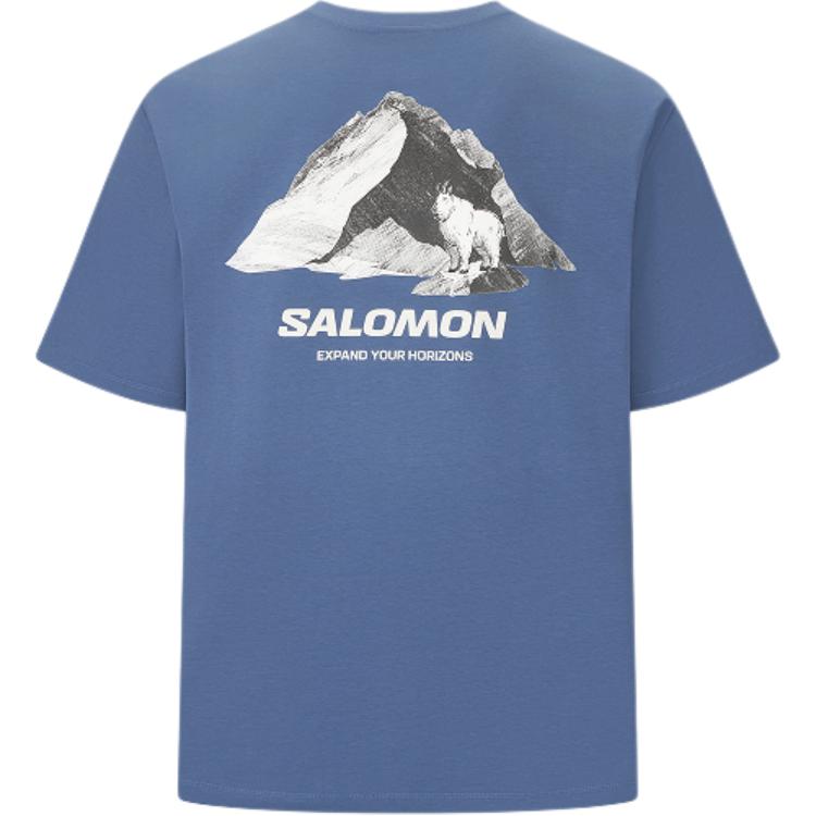 SALOMON Mountain T Shirt Men s Dark Blue LD0028600 170/92A (M)