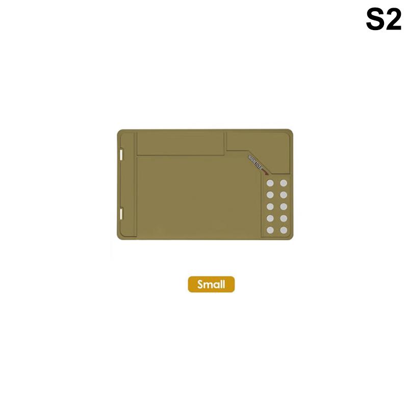Gun Cleaning Mat Rifle Pistol Gun Mat With Magnetic Dots Non-Slip With Organizer Parts Tray Protective Workbench Mat