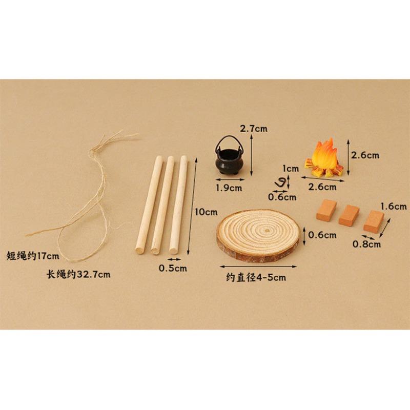 Doll House Simulation Mini Match Miniature Ceiling Furnace Model Ornaments Outdoor Scene Diy Handmade Decoration Accessories