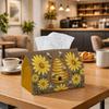 2D Flat, 1pc Tissue Box with Insect Honeycomb And Sunflower Pattern, Countryside Spring Style - Multifunctional Napkin Dispenser, Suitable for Home, P