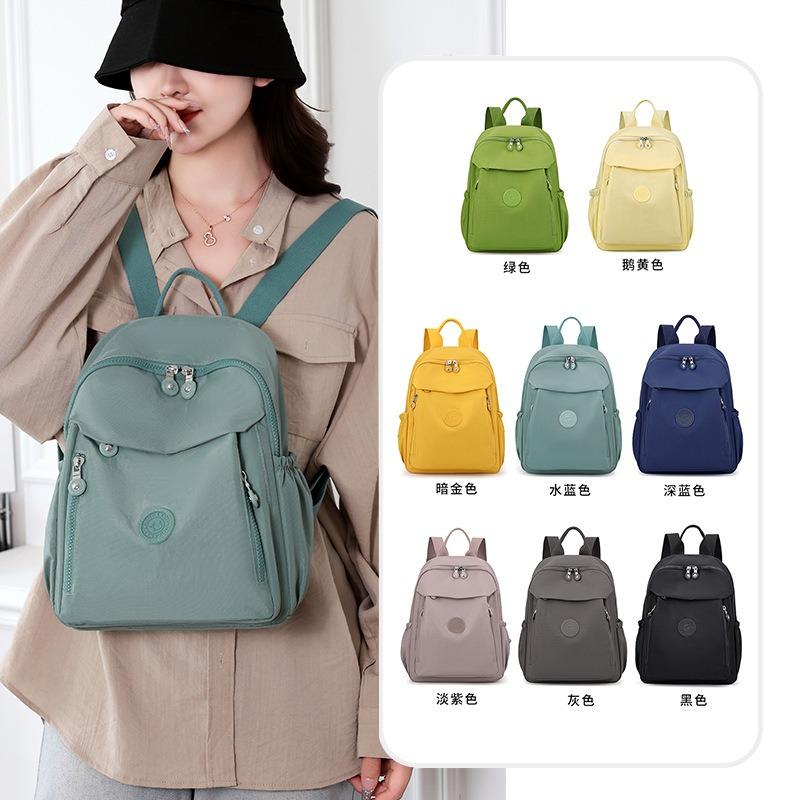 Commuter Simple Backpack New Large-capacity Casual Nylon Fashion Schoolbag Lightweight Personalized Backpack