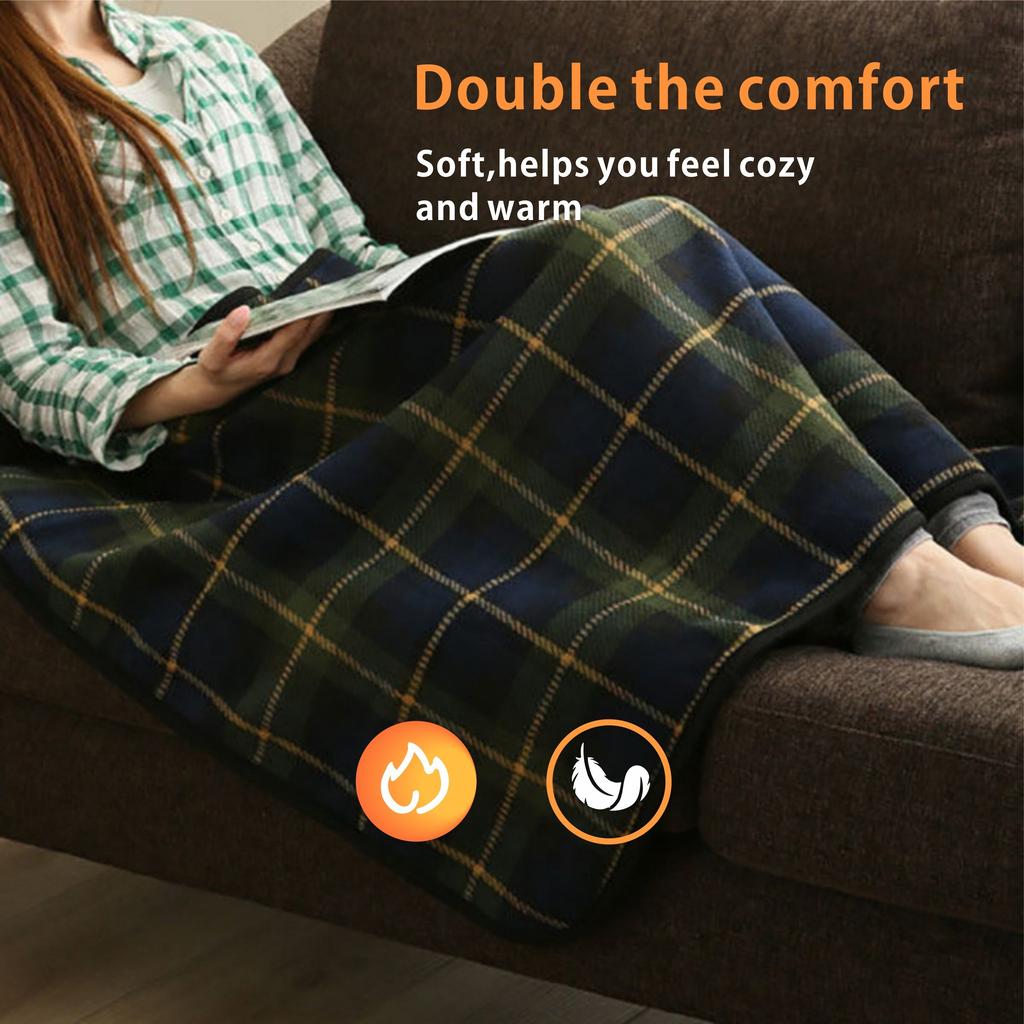 Cozy Flannel Wearable Blanket Shawl - Perfect for Winter, Office & Outdoor Leisure