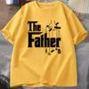 The Father Tshirt Vintage Print Casual Short Sleeve Unisexs Tee Fathers Day Gift Funny Dad Retro Print Casual Male Tees Tops
