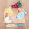 Wooden Children's Simulation Kitchen Ice Cream Car Baby Cognitive Play Toy