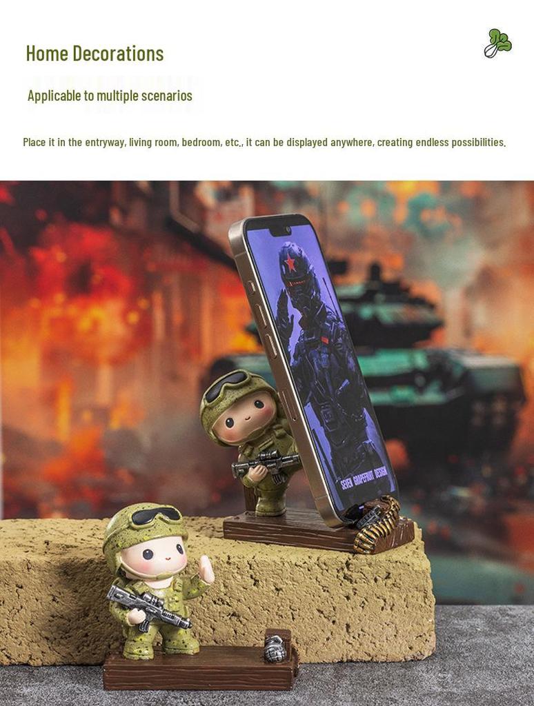Creative Soldier Phone Stand Military Souvenir Birthday Gift Party Favor