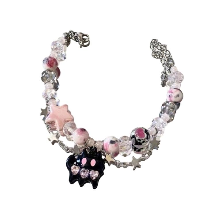 

Black Cat Heart Star Bracelet Female Luxury Niche Exquisite High-grade Jewelry 1