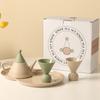 Porcelain Afternoon Tea Set for Home Cafe Style Includes Teapot Cups Tray Nordic Ceramic Coffeeware Gift