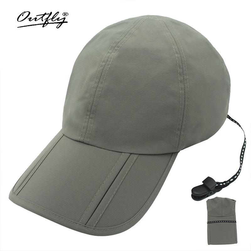 Waterproof Baseball Cap, Sunscreen Sun Hat, Men's Outdoor Travel and Leisure Sports Cap, Foldable Rainproof Quick-drying Surf Cap