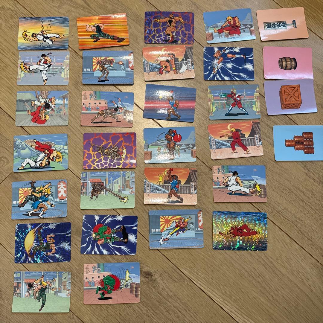 Street Fighter 2 Barcode Battler Card Set of 30