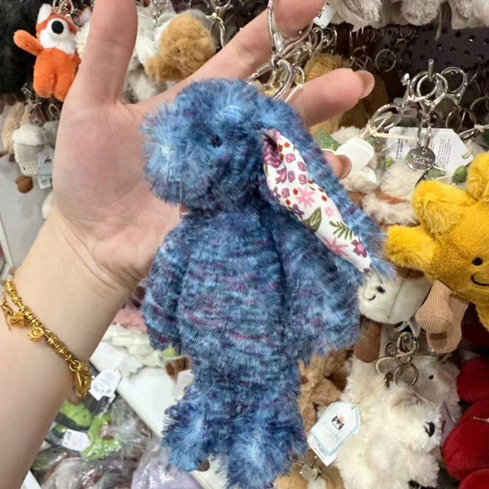 Zábavný želé plochý náhradní přívěsek croissantová koule klíčenka taška dekorativní plyšová hračka dárek