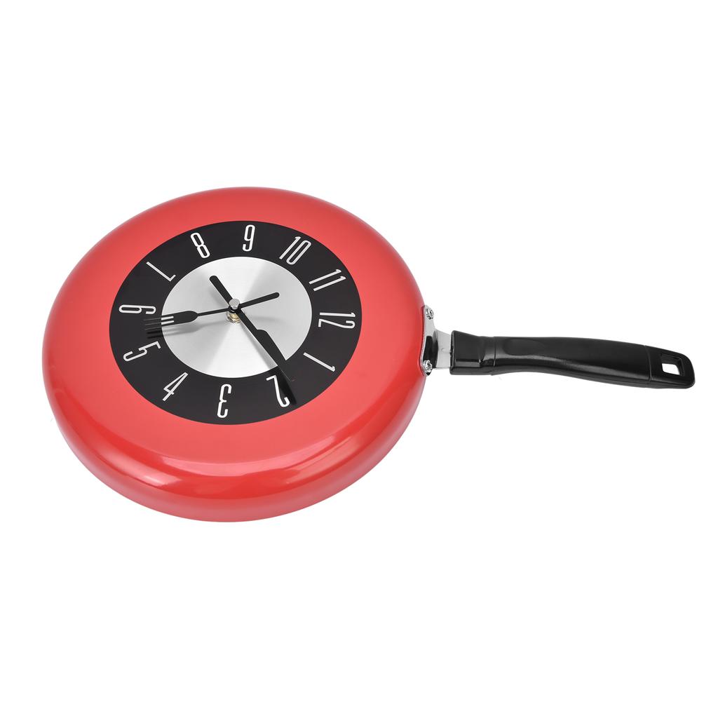 Bratpfanne Wanduhr Aluminium Küchentopf Dekorative Hängeuhren für Esszimmer Bars