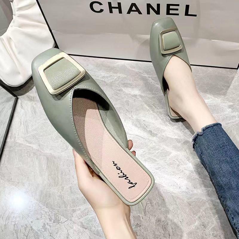 Women's Slip-On Half-Wrapped Slippers: Soft Sole, Versatile, Fashionable, Outdoor Wear.