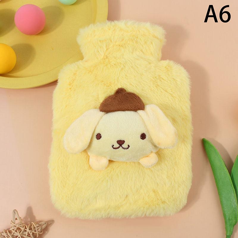 Cartoon Plush Puppy Water Bottle Water Filling Velvet Small Portable Student Hand Warmer Cute Warm Water Bag