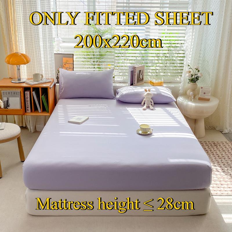 Fitted Sheet Pure Cotton Non-fading Non-balling Single-piece Bed Sheet Non-slip Multi-specification Bedding Bedspread Protector