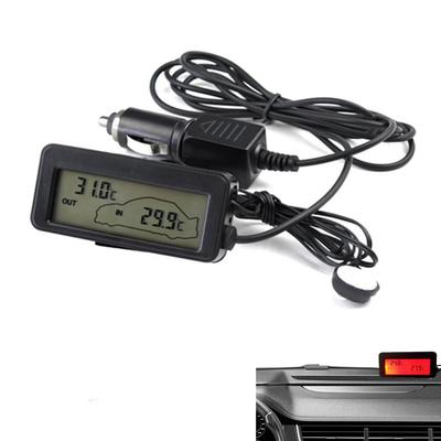 Mini LCD In-Car External Dual Red Backlight Compact Simple Digital (Red Light)