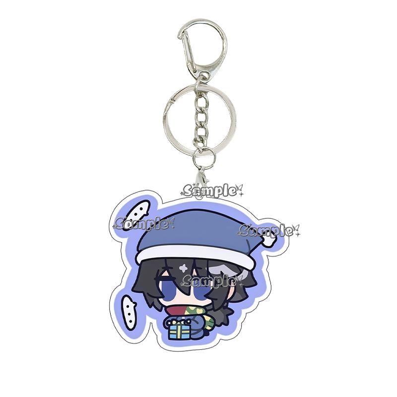 Double-sided Printing Anime Kochou Shinobu Tomioka Giyuu Tanjiro Kamado Nezuko Keychain Acrylic Pendant Charm Fans Gifts Jewelry