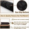 Green Wavy Center Cream Border Rug Soft Flannel Non Slip Washable Irregular Carpet for Living Room Bedroom French Decor