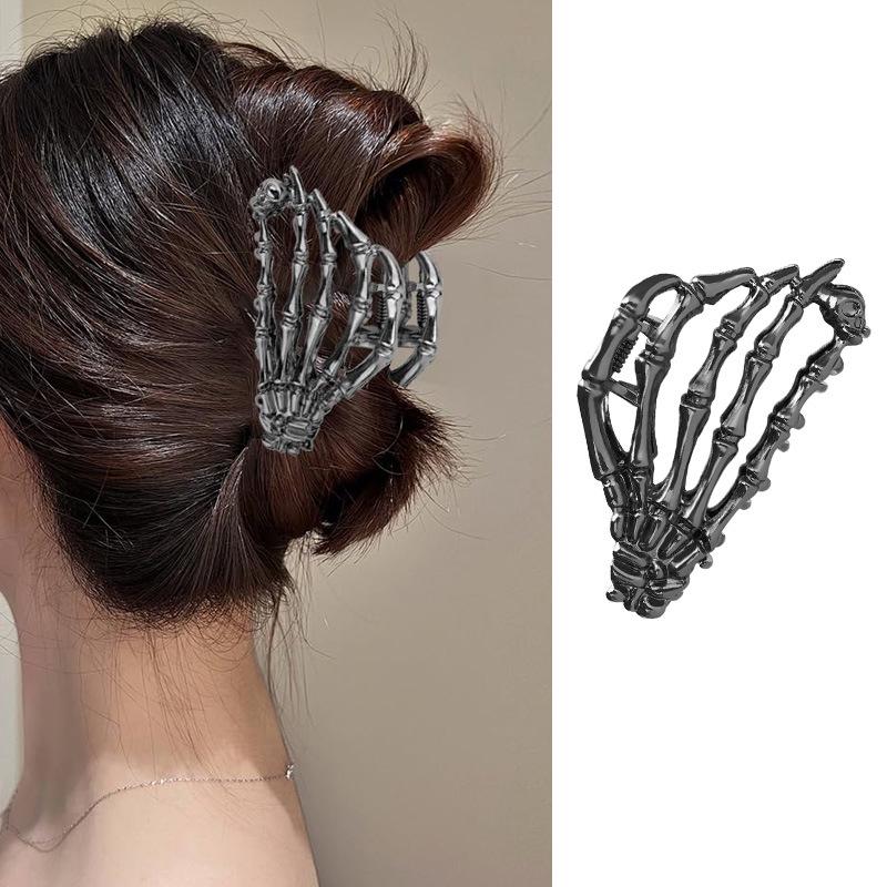 Gothic Schädelklaue Haarspange - Halloween Hochsteckfrisur Accessoire