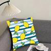 fruit print Cushion Cover Reversible Plush Pillow Cover – For car, sofa, bedroom, perfect as a gift.