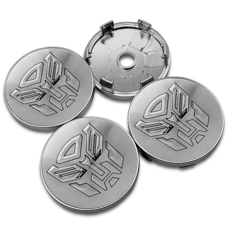 4pcs/set 56+60mm Autobot Emblem Car Wheel Center Cap Hub Covers Badge For HONDA TOYOTA BMW KIA Chevrolet FORD LEXUS