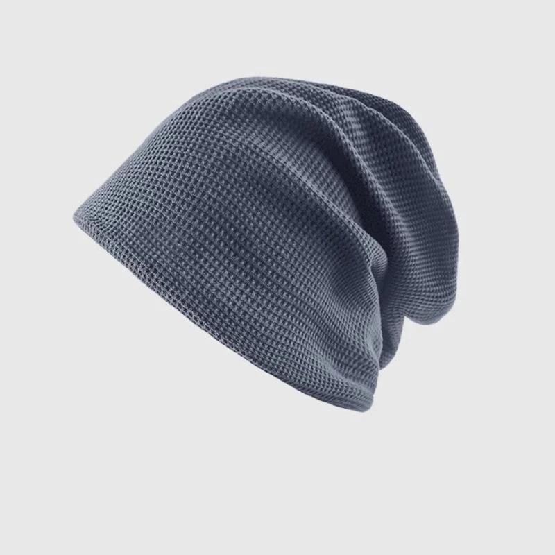 Casual Keep Warm Thin Knit Hat Cute Outdoor Cold Cap Ear Protection Warm Stack Hat For Men Women