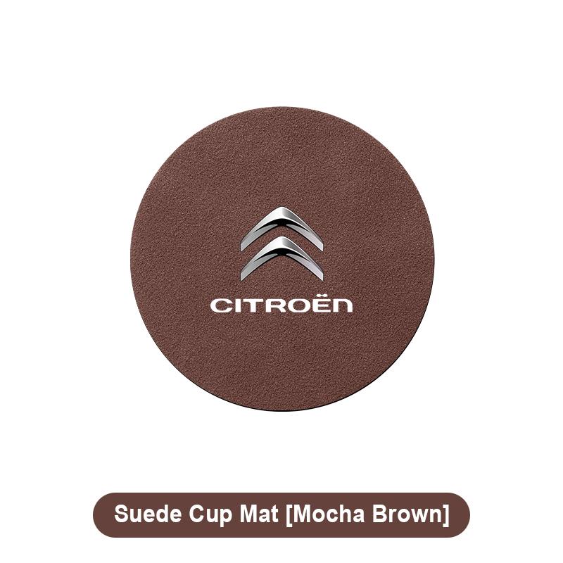 

1/2pcs Car Interior Anti Slip Insert Cup Coasters Car Accessories For Citroen C1 C2 C3 C4 C5 C6 C8 C4L DS3 DS4 LS Grand Picasso (Brown,1Pcs) коричневий