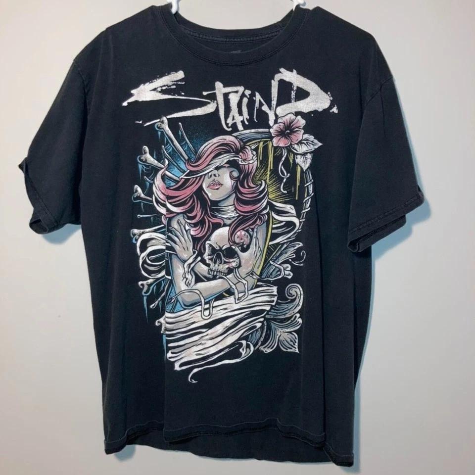1996 The Singles Staind Band Shirt Classic Black Unisex S-5XL E1507 L