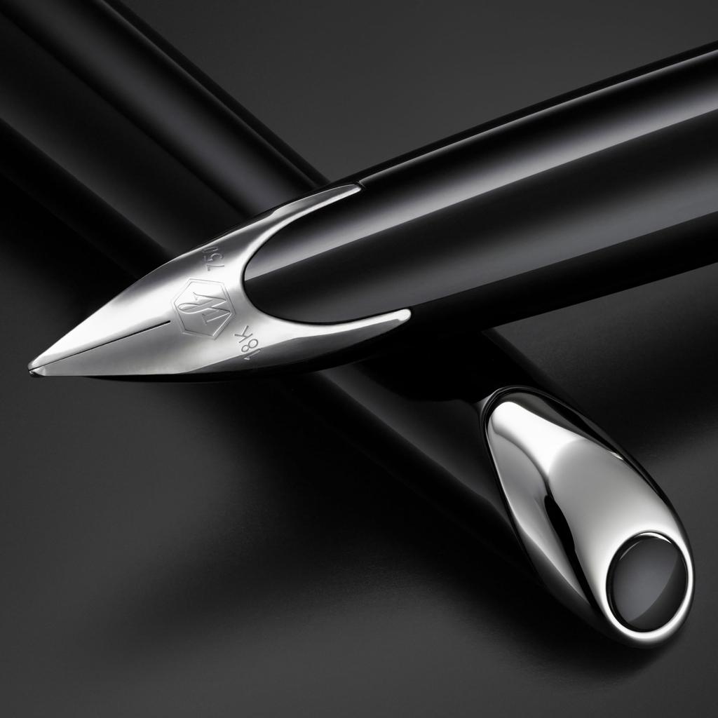 Waterman Carene Black Sea ST Fountain Pen, Fine Nib with 18K Gold Nib, Luxury Writing Pen with Gift Box S0293970