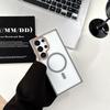 Samsung S25 Ultra Transparent Magnetic Ring Holder Case, S24 Plus Cross-border Premium, S23 Protective Case.