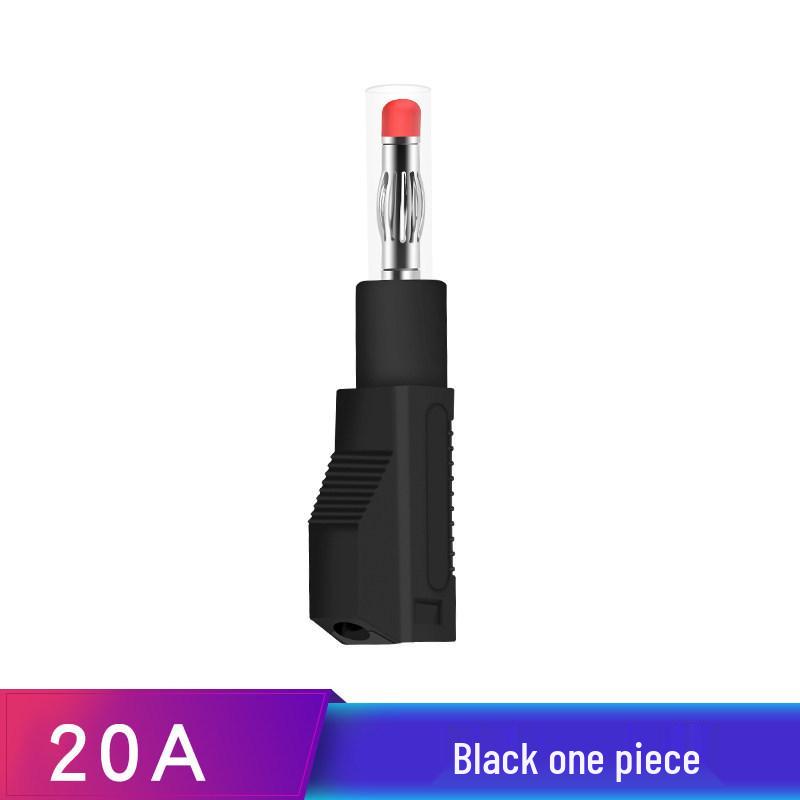4mm Stackable Banana Plug with Safety Shroud & Spring-Retractable Nitrile Wire Test Lead