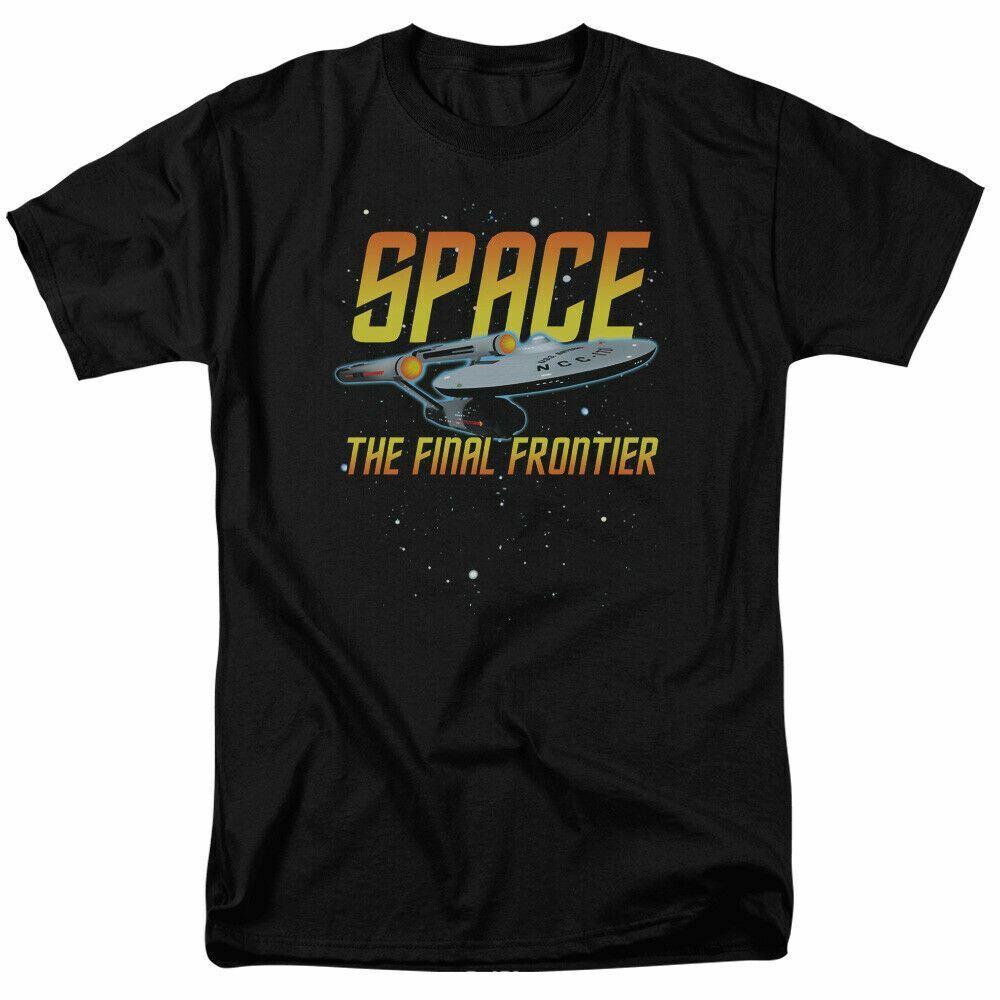 26 Star Trek Space T Shirt Licensed Sci-Fi TV Classic Adult Tee New Black Unisex T-Shirt M