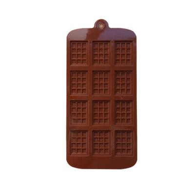 Çikolata Kalıbı Dikdörtgen Yapışmaz Silikon Waffle Bar Kalıbı Kek için Kendin Yap Pişirme Aracı