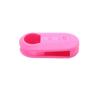 X Autohaux Pink Silicone Three Button Car Remote Key Cover Case Protective for Fiat 500 Viaggio Ottimo Tipo