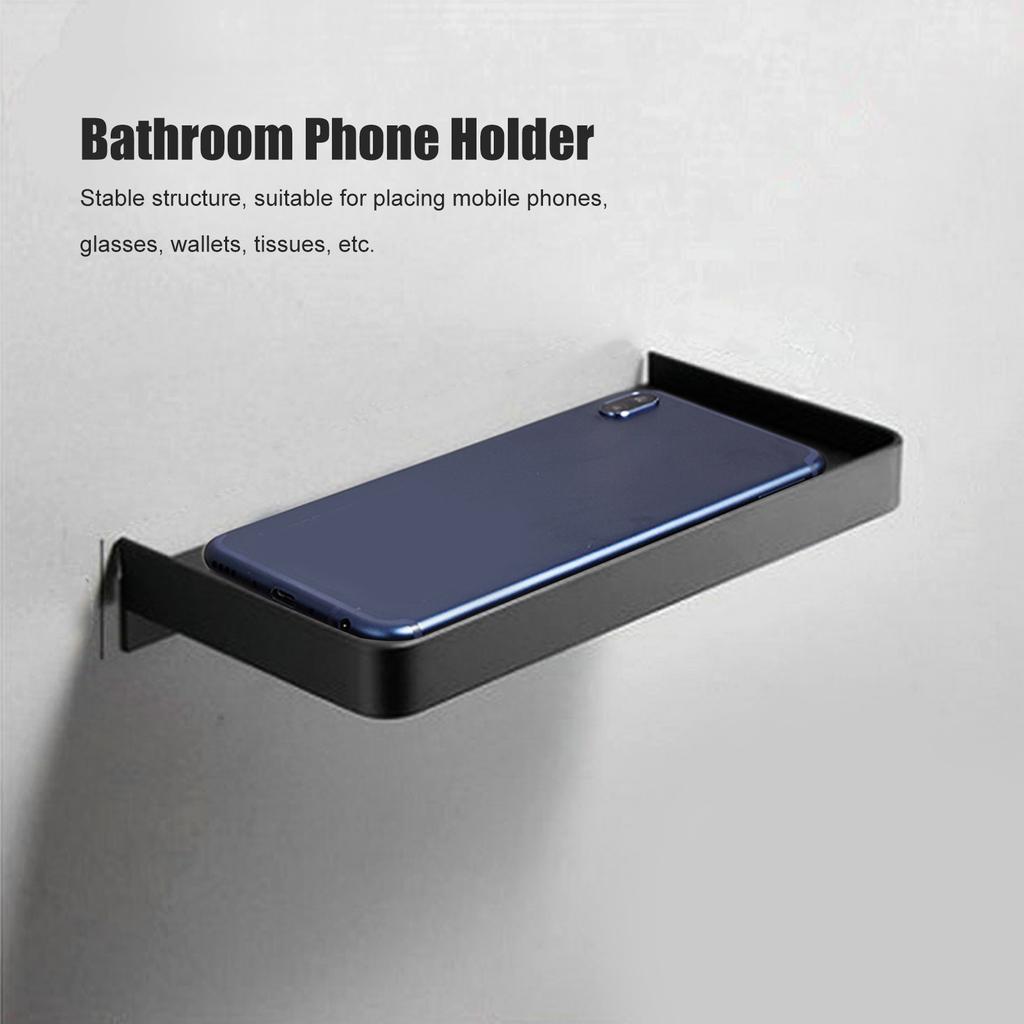 Badezimmer Handyhalter Wandmontiert Dicke Handy Aufbewahrungsregal Toiletten Zubehör 185x90mm