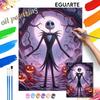 Jack Skellington Oil Paint by Numbers Painting Kit Hand Painted Home Decor Gift