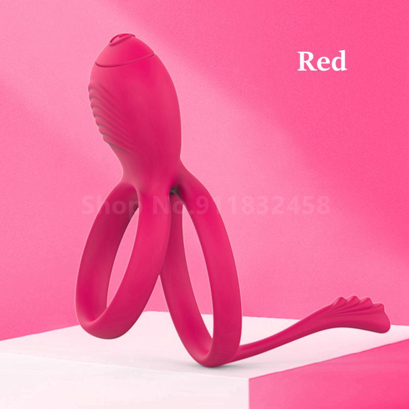 Cock Rings Vibrator Male Prostate Stimulation Massager Penis Ring Remote Cocking Masturbator Sex Toys for Men Couple