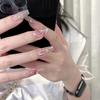 Coffin Fake Nail for Women Butterfly Design Temperament Artificial Nail for Beginners Nail Decoration Practice