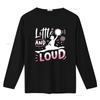 Little And Loud Funny Cheer Cheerleader Cheerleading Girls T Shirt vintage Washed Stylish Top For Everyday Wear streetwear