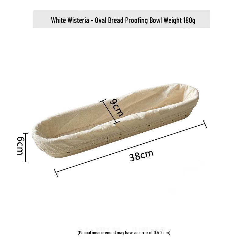 European Rattan Bread Fermentation Basket – Rustic Baking Utensil and Storage Bowl