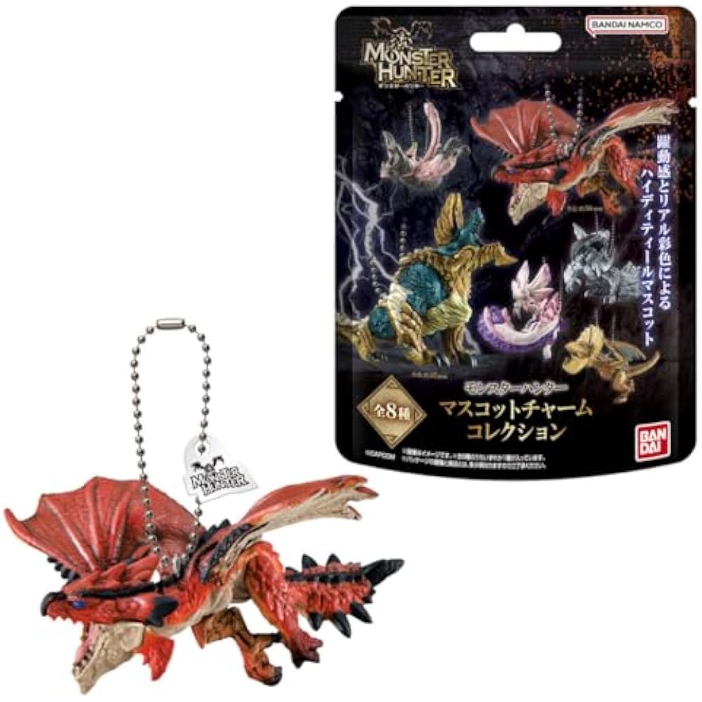 [BANDAI] Monster Hunter Mascot Charm Collection 10-Pack Box (Food Toy)