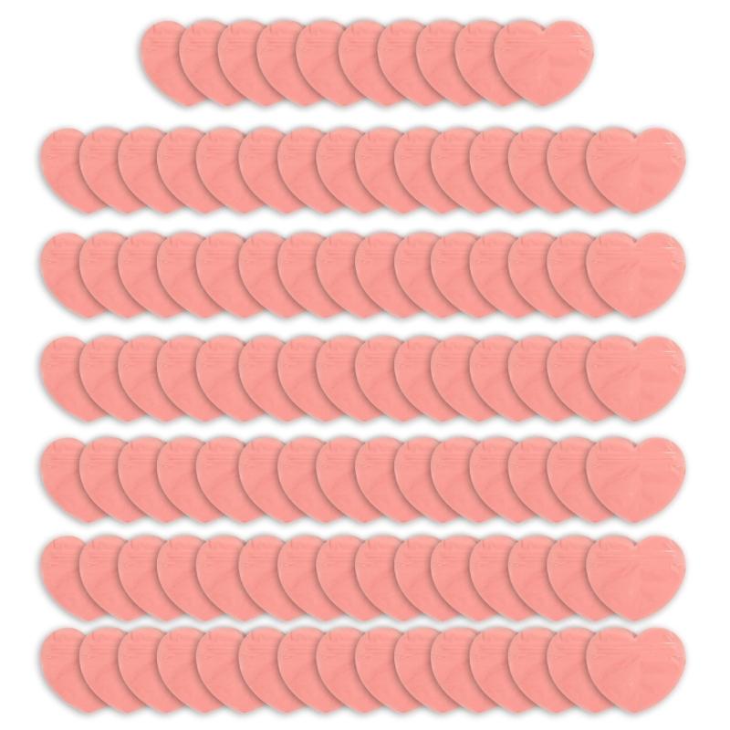 

100 шт., прозрачная пластиковая сумка для ювелирных изделий, в форме сердца, сумка на молнии, подарочная упаковка, сумки для хранения ювелирных изделий, маленькая витрина 1