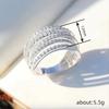 Qixi Festival couples multi-layer design ring women, light lines luxury micro-inlaid zircon jewelry, fashionable and exquisite