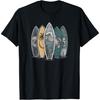 Surfing Tropical Surfboards Vintage Surfboarder Surfer T-Shirt