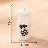 6Pcs Mini Milk Bottle Resin Charms Ornament for Jewelry Making DIY Earring Necklace Bracelet Handmade Decoration Accessories